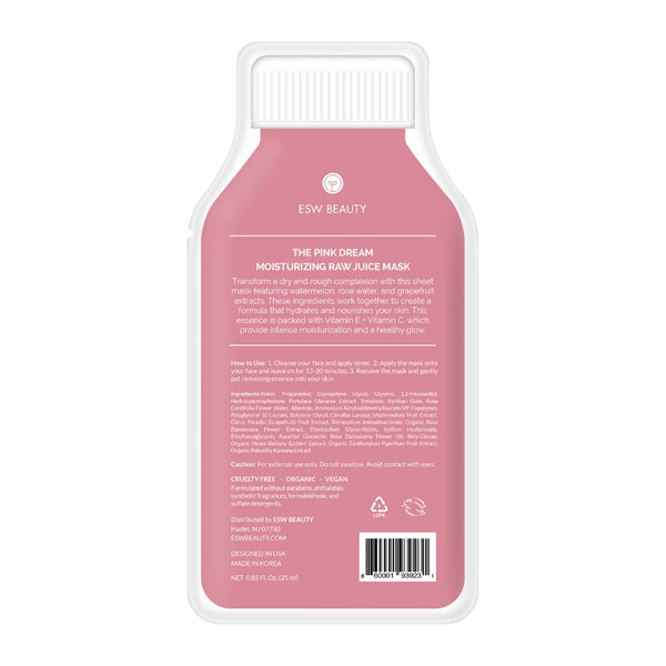 ESW Beauty - The Pink Dream Masque hydratant au jus cru
