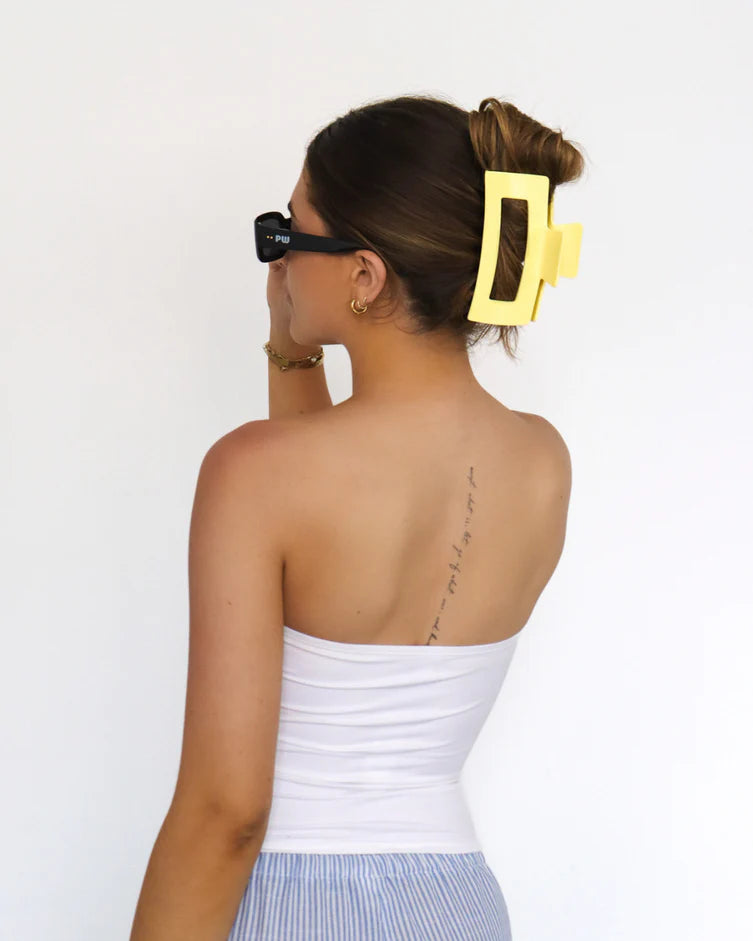 Pixie Woo - Pince à cheveux Jaune Beurre