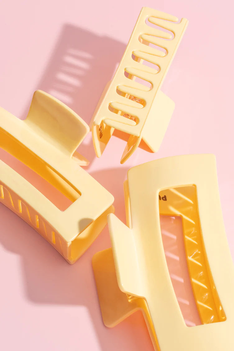 Pixie Woo - Pince à cheveux Jaune Beurre