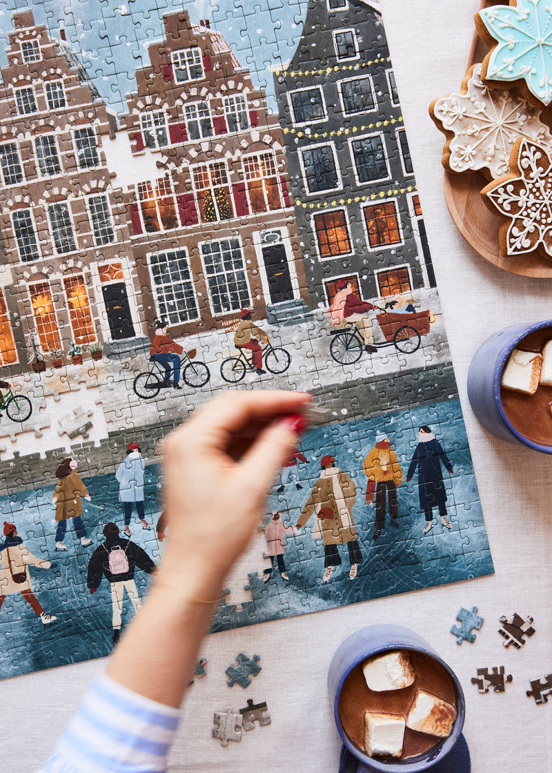 Ordinary Habit - Casse-tête 500 pièces "Snow Day in Amsterdam"