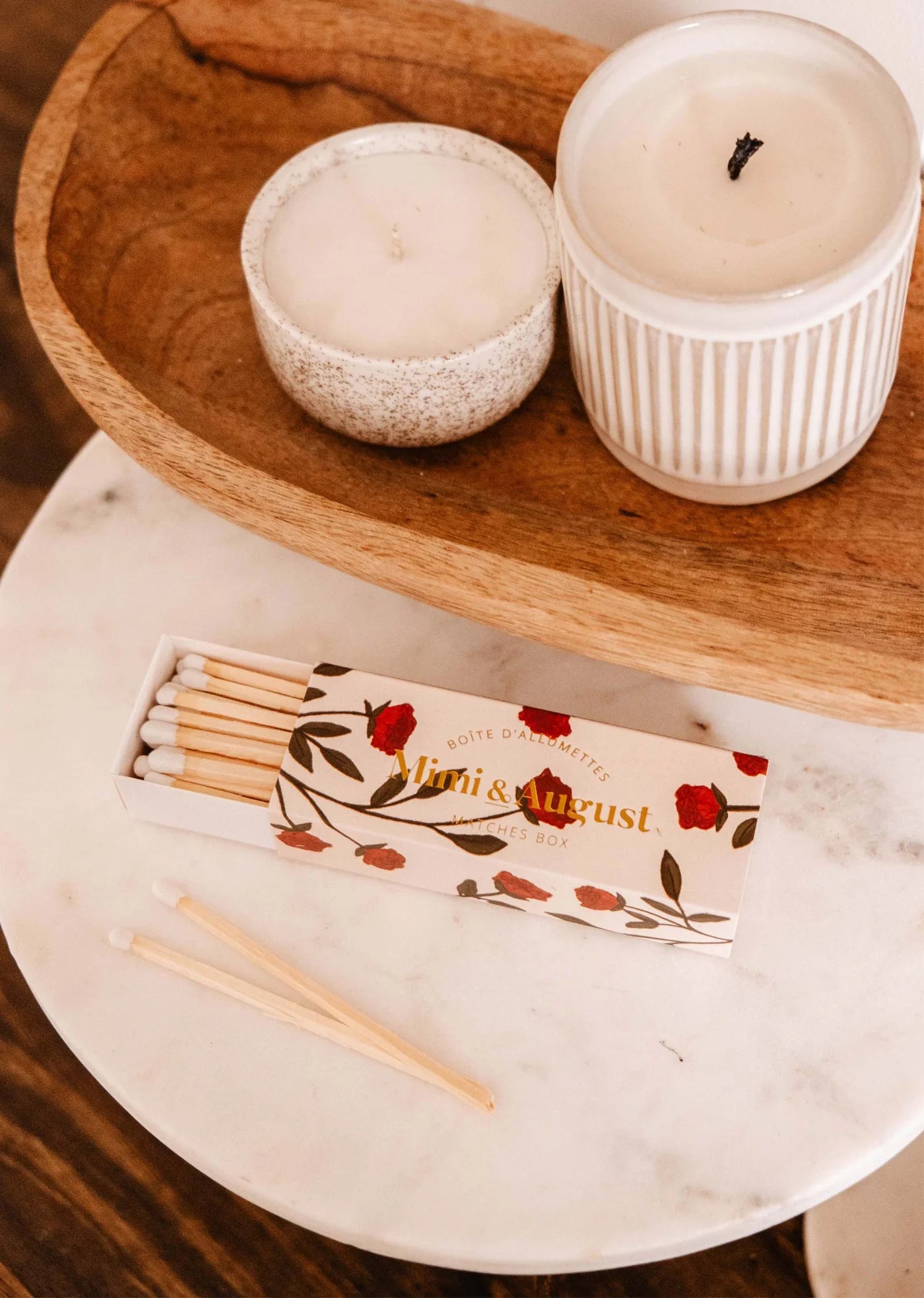Floral matchbox