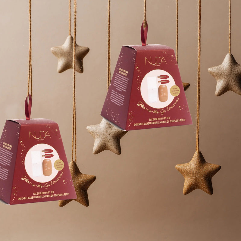 NUDA - "Glow on the Go" Ensemble cadeau pour le visage du temps des Fêtes