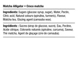Vegan Matcha Alligator Candies