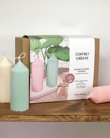 Brin Brun - Coffret Créatif Bougies Piliers