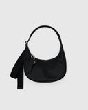 Small Recycled Leather Crescent Bag