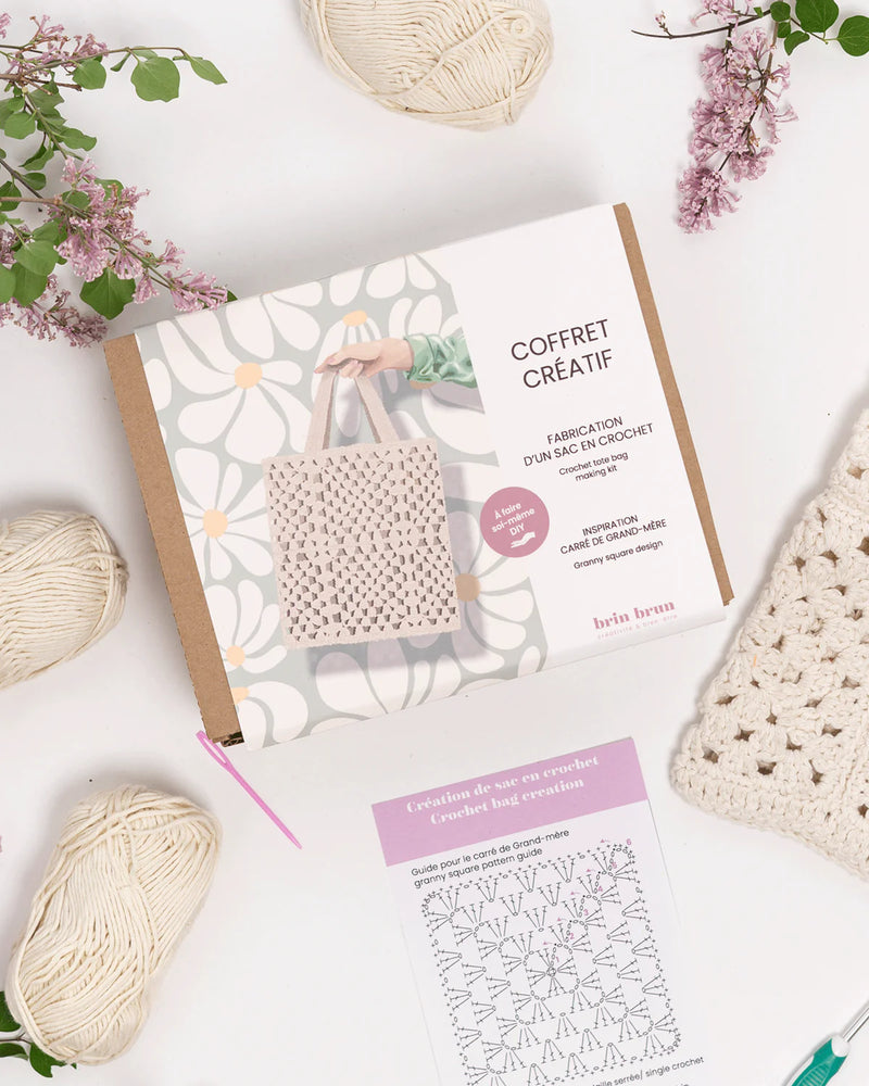 Brin Brun - Coffret Créatif Sac en Crochet