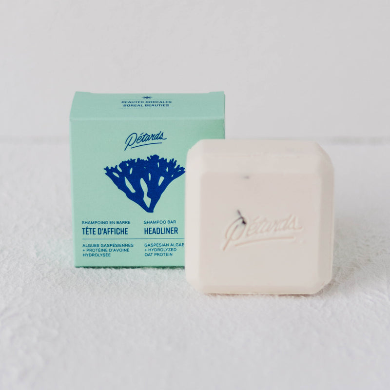 Solid shampoo with seaweed from Gaspésie